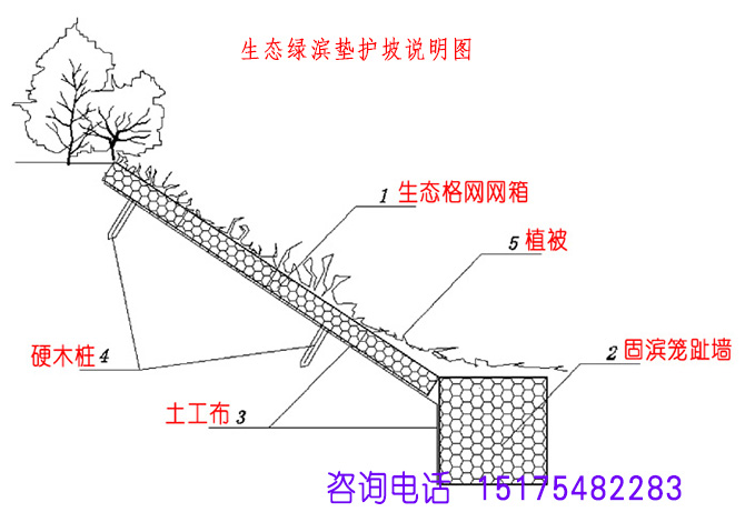 绿滨垫护坡